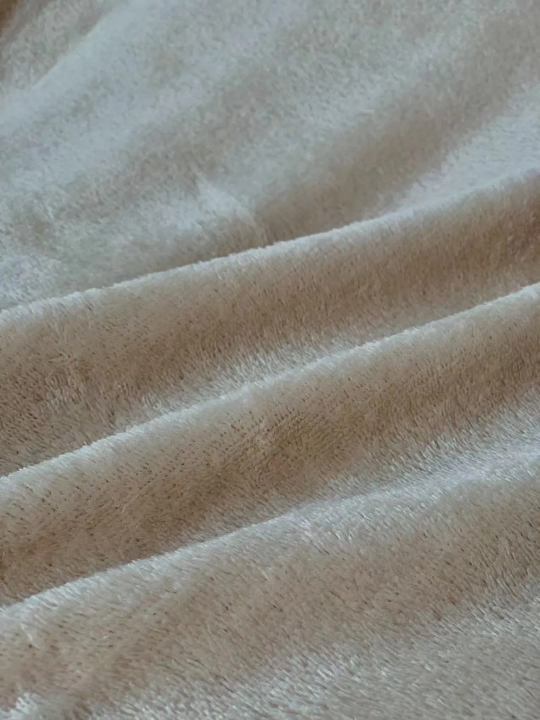 Mikroplyšová deka SOFT, béžová Rozmer: 160 x 200 cm