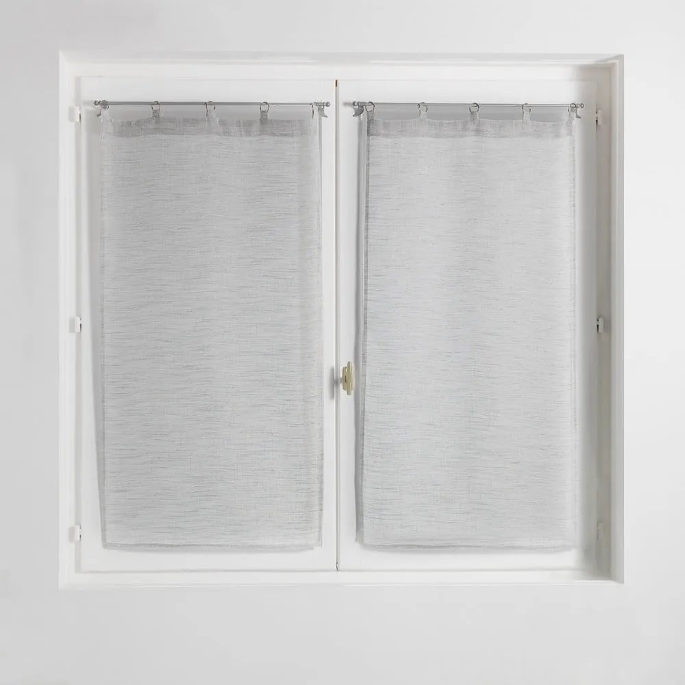 Svetlosivé voálové záclony v súprave 2 ks 60x90 cm Milza – douceur d'intérieur