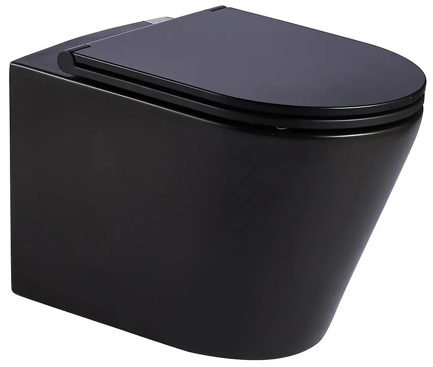 Závesná misa čierna Luck to s doskou volne padajúca