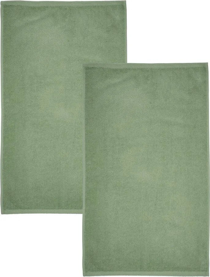 Zelené rýchloschnúce/froté bavlnené osušky v súprave 2 ks 90x140 cm Quick Dry – Catherine Lansfield