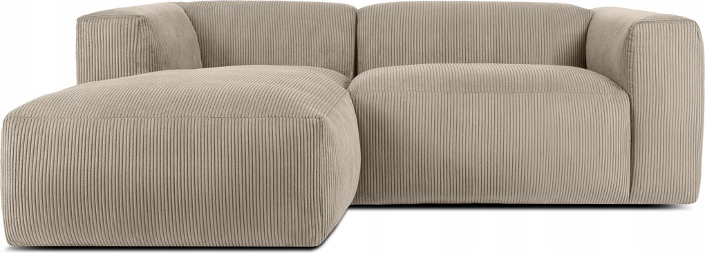 Modulárna rohová sedačka do obývačky ľavá mäkká Konsimo Buffo béžová