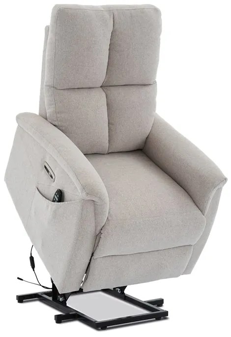 Autronic BONTEC Polohovacie kreslo, elektrické zabudované ovládanie, béžová, látka, TV-929 CRM2 Farba: Béžová