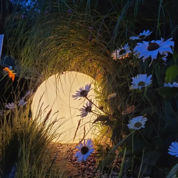 Stmievateľné vonkajšie LED RGBW svietidlo GLOBO 1xE27/9W/230V priemer 60 cm IP44