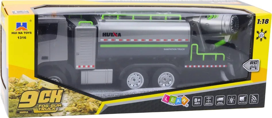 Cisternové vozidlo s rozprašovačom vody RC Huina 1:18 na diaľkové ovládanie