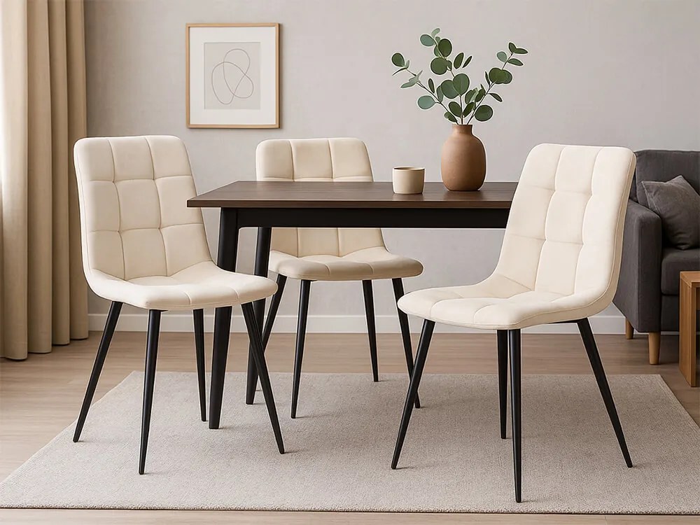 CH Jedálenská stolička Leon - krémová