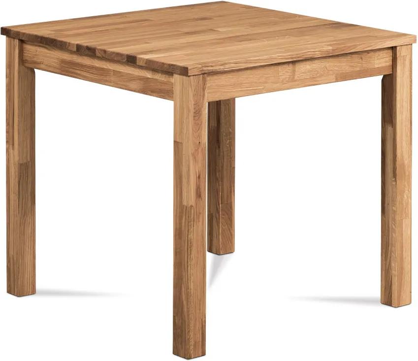 jedálenský stôl 80x80, masiv dub mat | BIANO