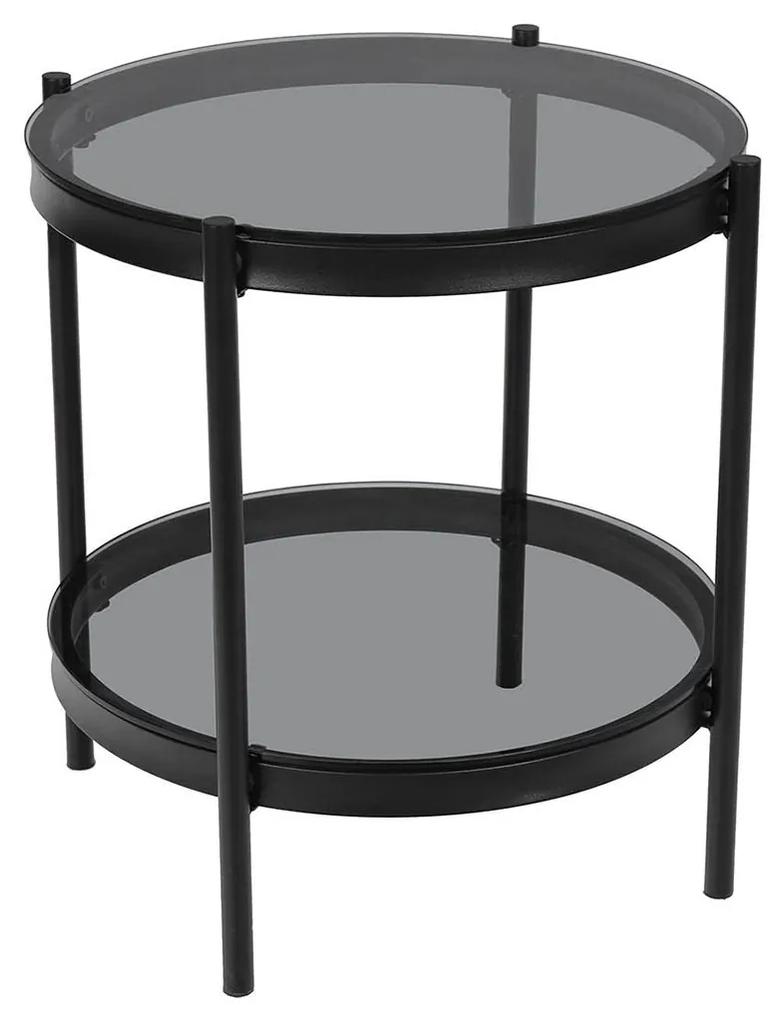 ACTONA Odkladací stolík Bayonne − šedá 50 × 45 × 45 cm