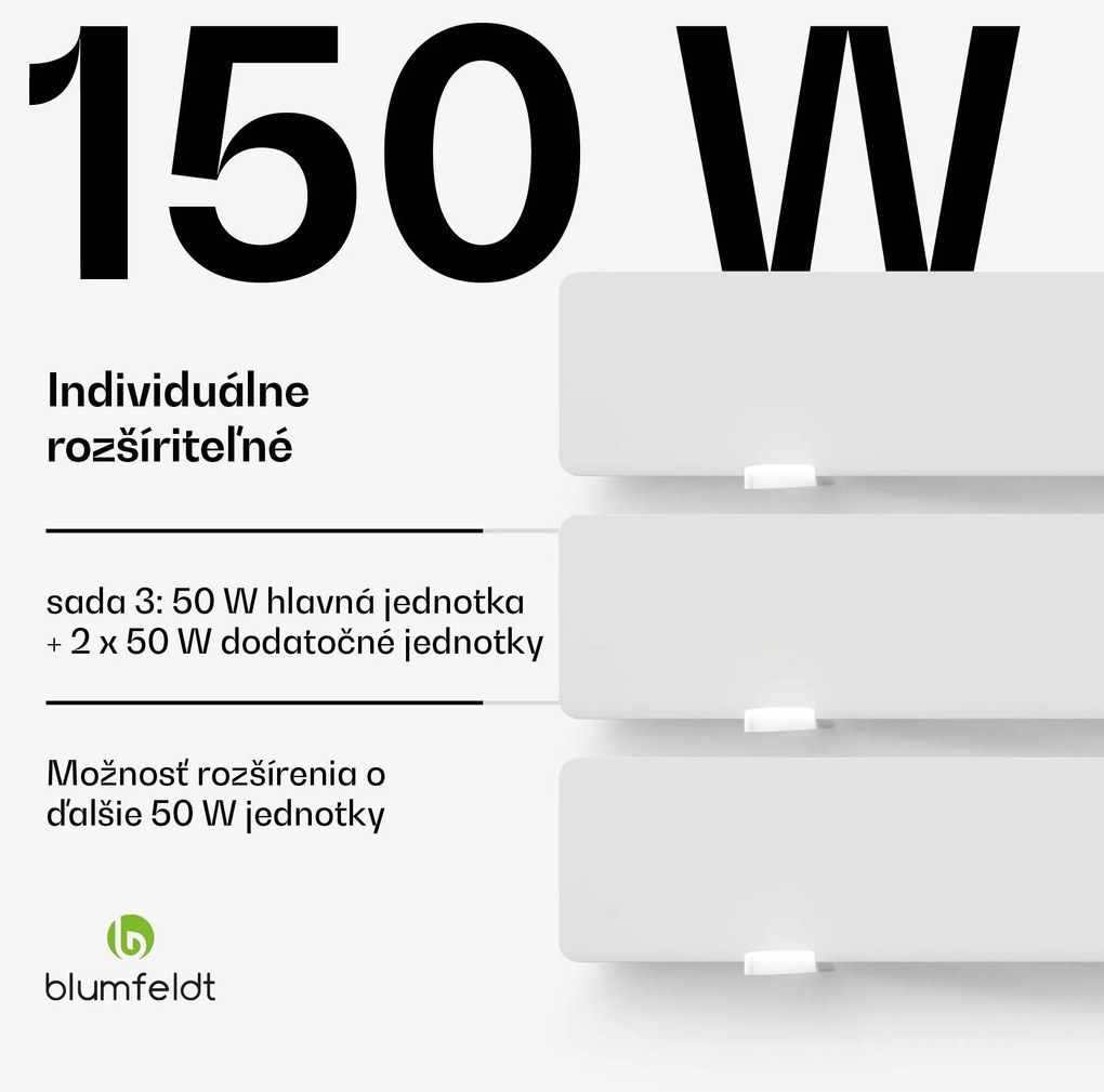 Blumfeldt DryWave infračervený sušič stien, 50-150 W, suší farby a omietky, aj montáž na stenu