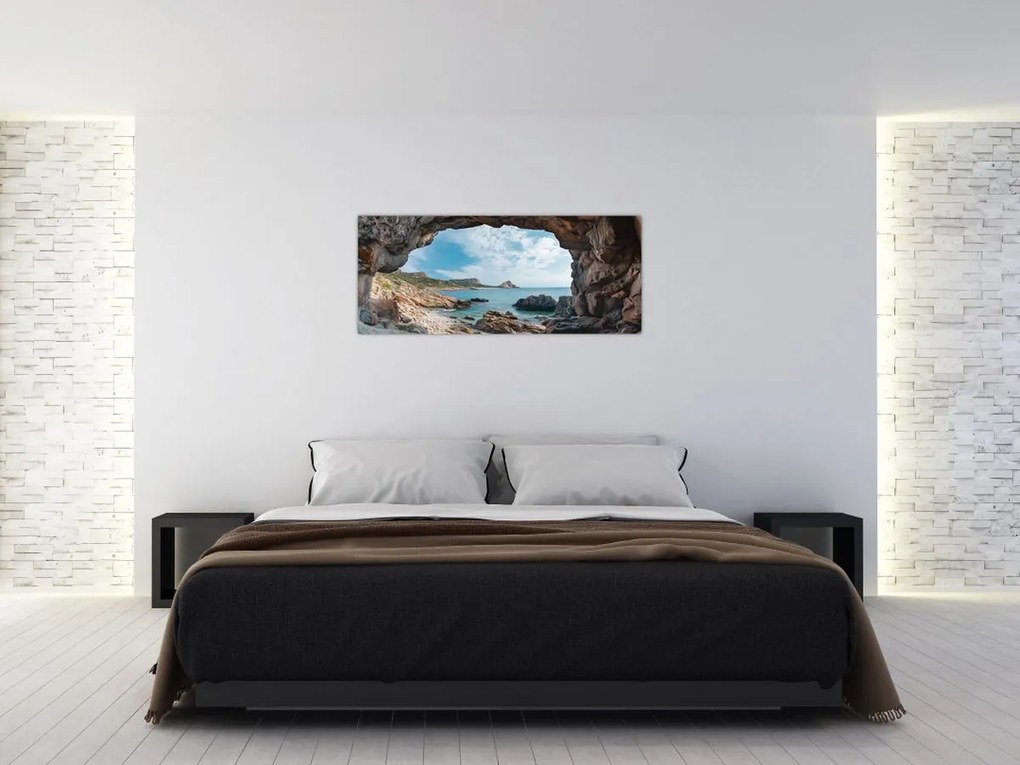 Obraz - Jaskyňa pri mori (120x50 cm)
