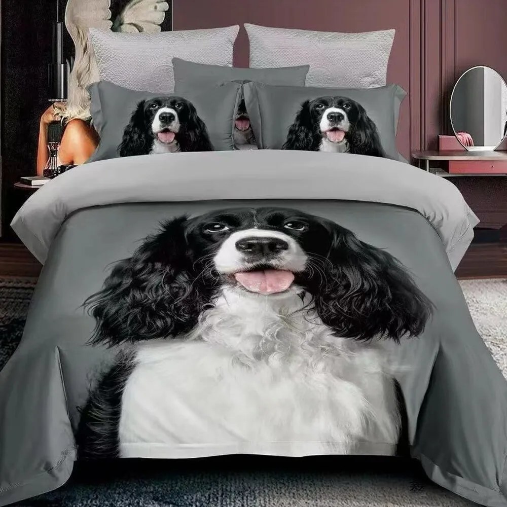 Obliečky DOGGY EARS 3-dielna sada 140x200 cm