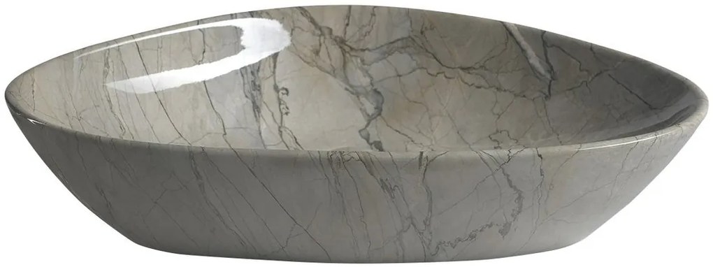 Sapho Sapho, DALMA keramické umývadlo 58,5x14x39 cm, grigio, MM213