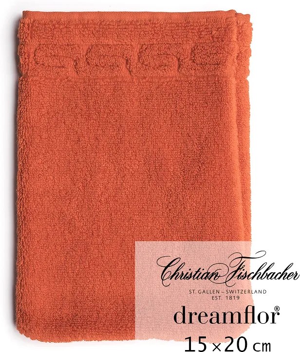 Christian Fischbacher Rukavica na umývanie 15 x 20 cm šarlatová Dreamflor®, Fischbacher