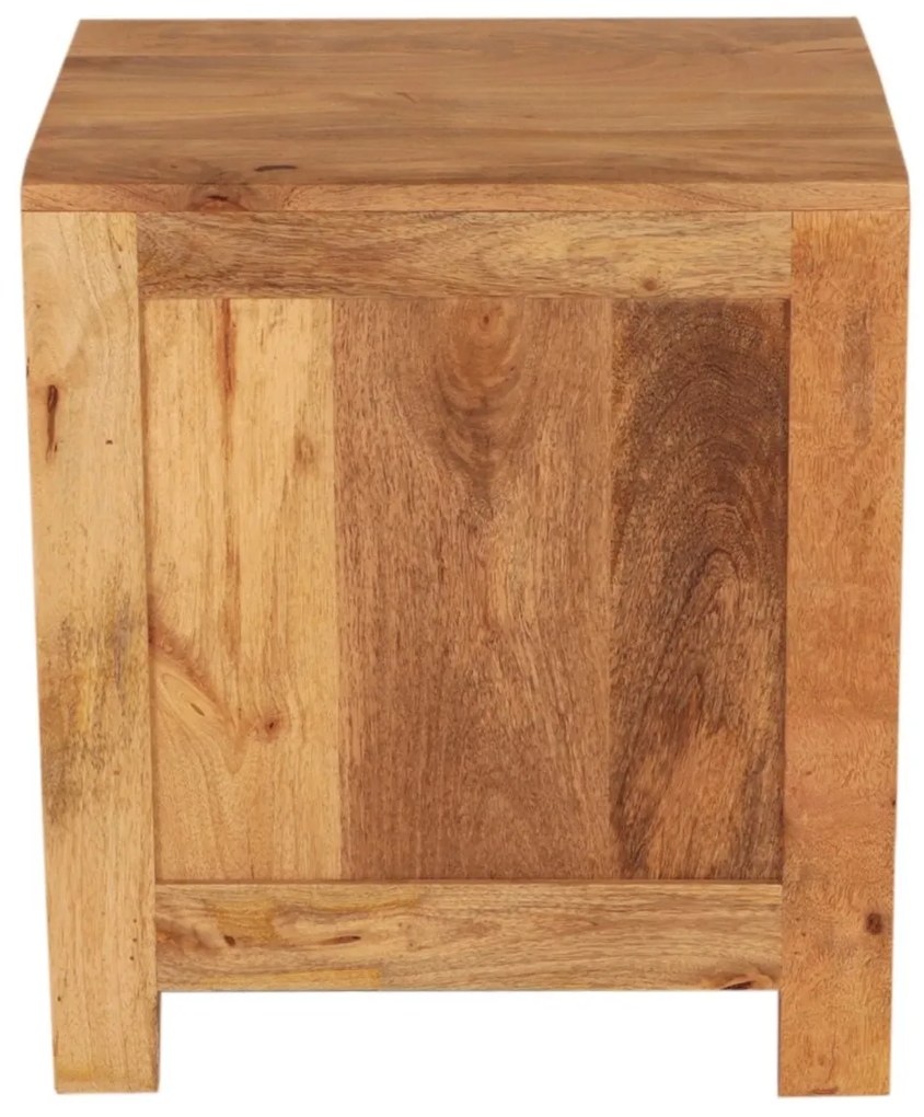 furniture-nabytek.cz - Nočný stolík z masívu z dreva mango 45x50x40