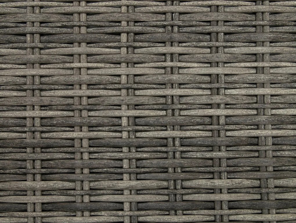Deokork Ratanové stolík/taburet 73 x 73 cm BORNEO LUXURY (sivá)