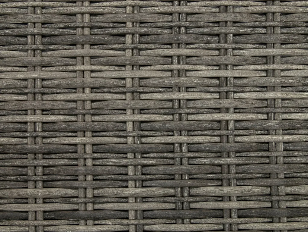 Deokork Ratanové stolík/taburet 73 x 73 cm BORNEO LUXURY (sivá)