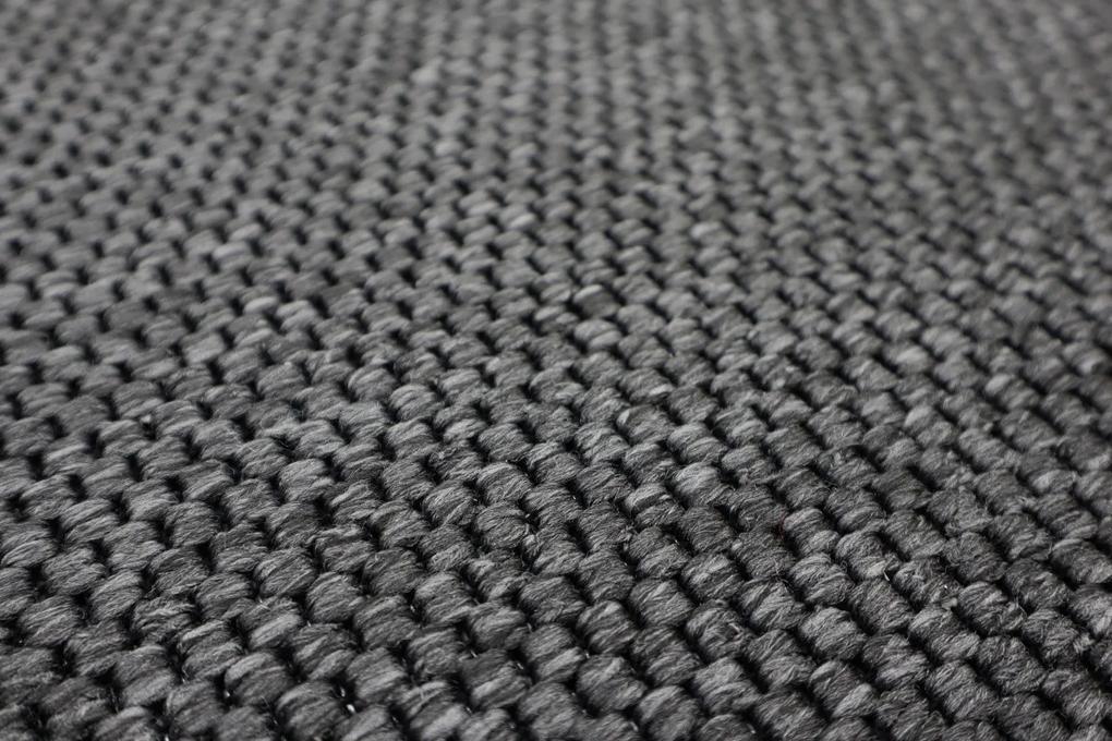Vopi koberce Kusový koberec Nature antracit štvorec - 180x180 cm