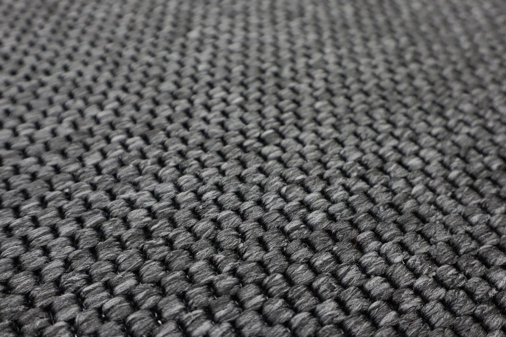 Vopi koberce Kusový koberec Nature antracit štvorec - 80x80 cm