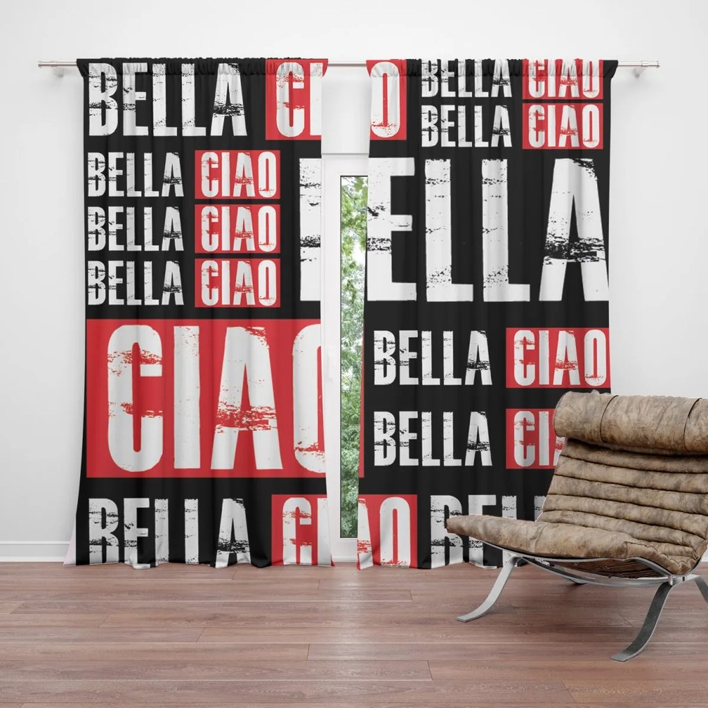 Sablio Záves La Casa de Papel Professor or Bella Ciao motív 2: 2ks 140x250cm