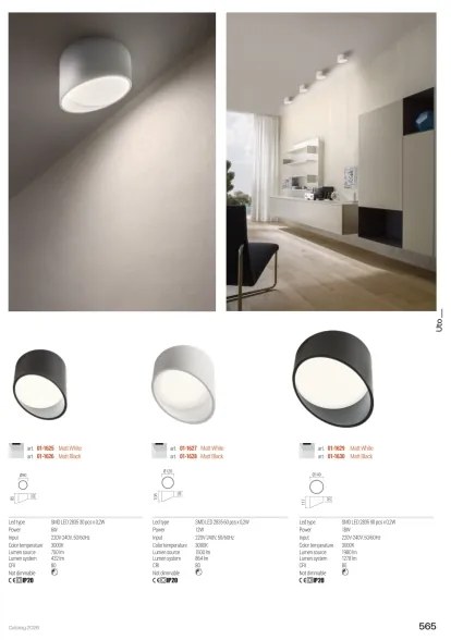 Redo 01-1626 - LED bodové svietidlo UTO LED/6W/230V priemer 9 cm čierne