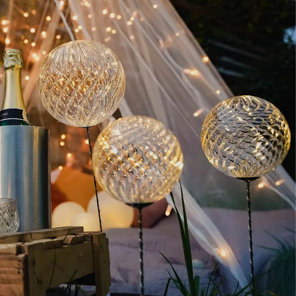 SIRIUS Trojica ľahkých guľôčok Mega, 41/47/58, číre