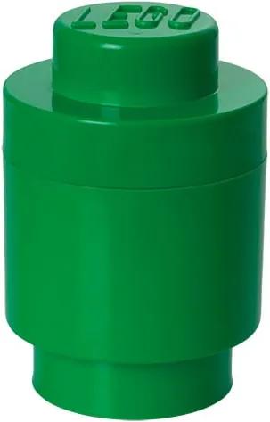 Zelený úložný okrúhly box LEGO®, ⌀ 12,5 cm
