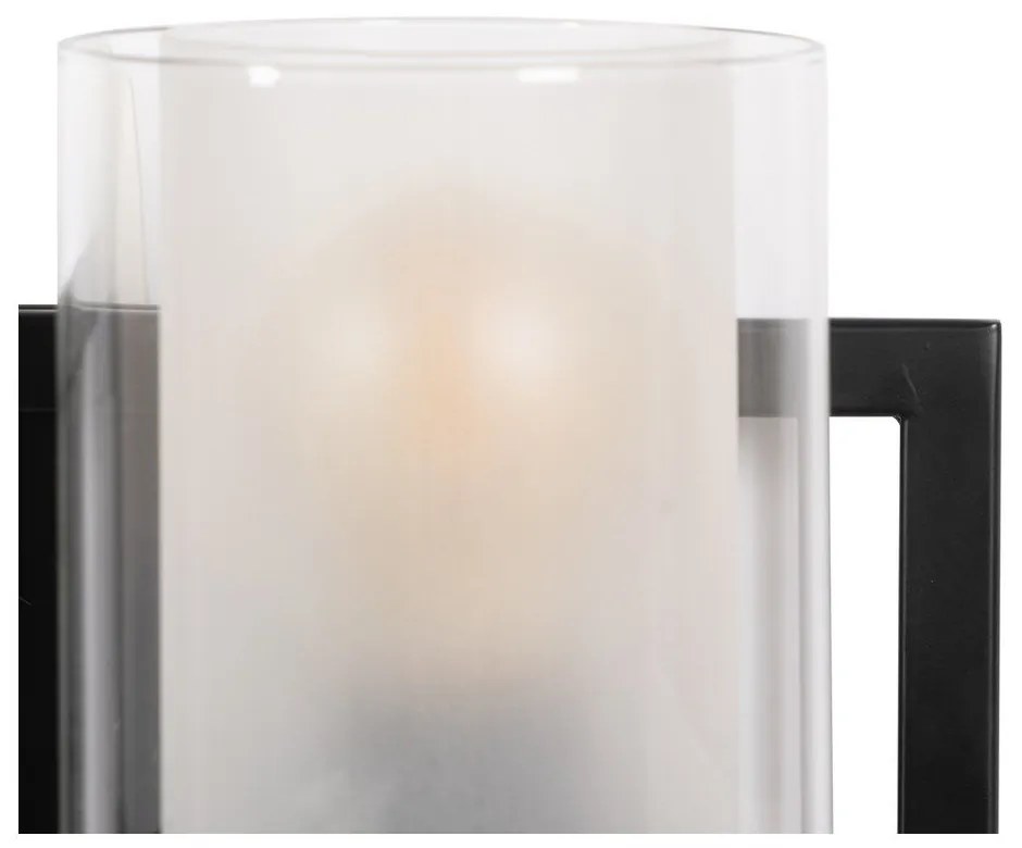 Čierno-biele nástenné svietidlo – Ixia