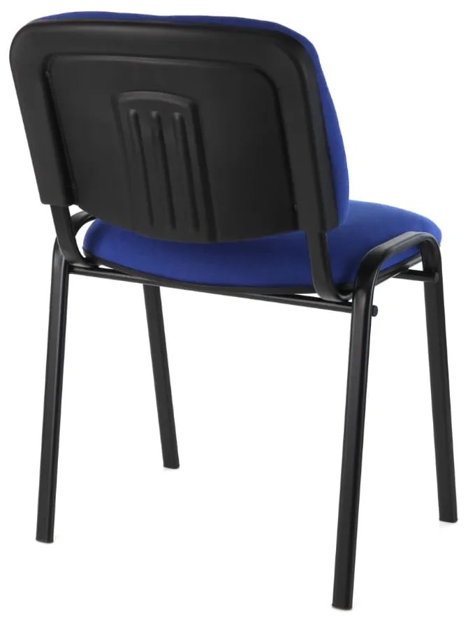Konferenčná stolička Viva N, čierne nohy, modrá