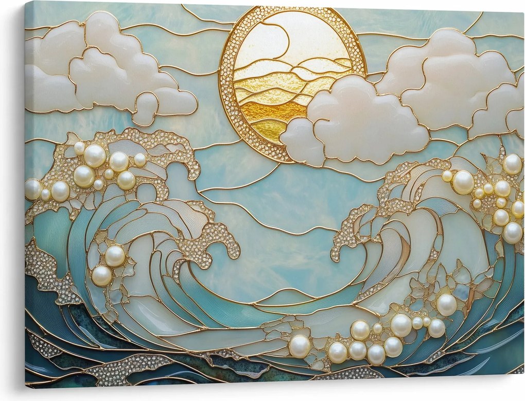 Obraz - 3D perly v oceáne (70x50 cm)