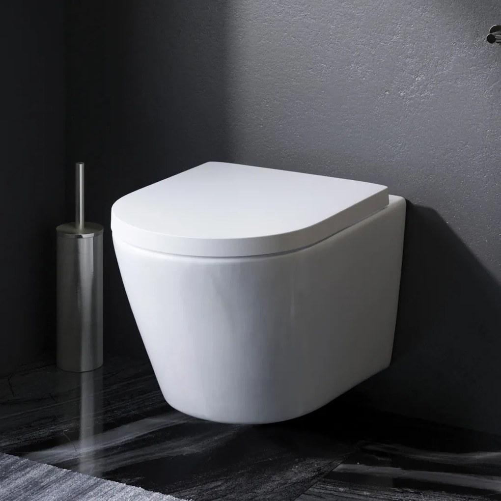 Závesné WC AM.PM Flash CNA1700SC bezokrajové, so sedadlom Microlift, biele