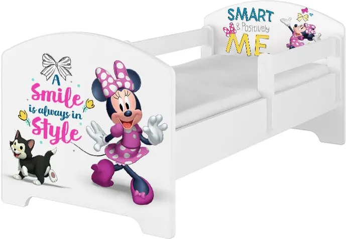 MAXMAX Detská posteľ Disney - HAPPY MINNIE 140x70 cm