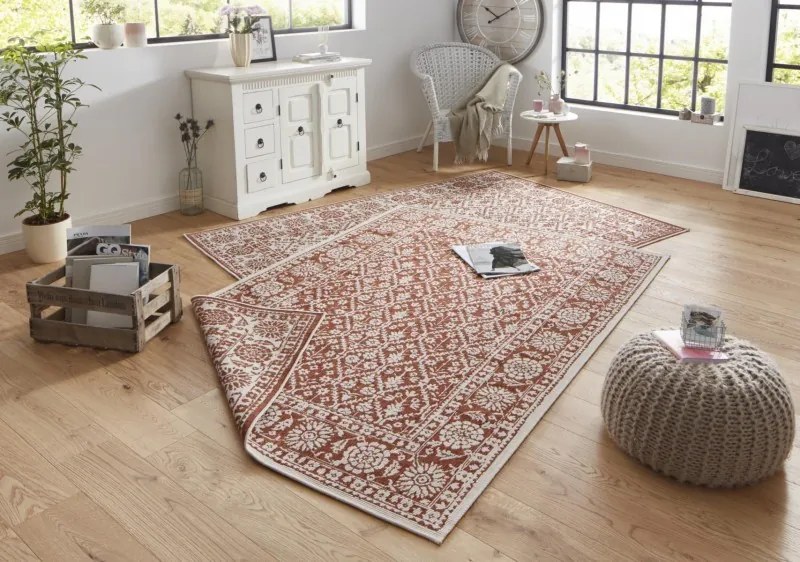 NORTHRUGS - Hanse Home koberce Kusový koberec Twin-Wendeteppiche 103114 terra creme – na von aj na doma - 80x150 cm