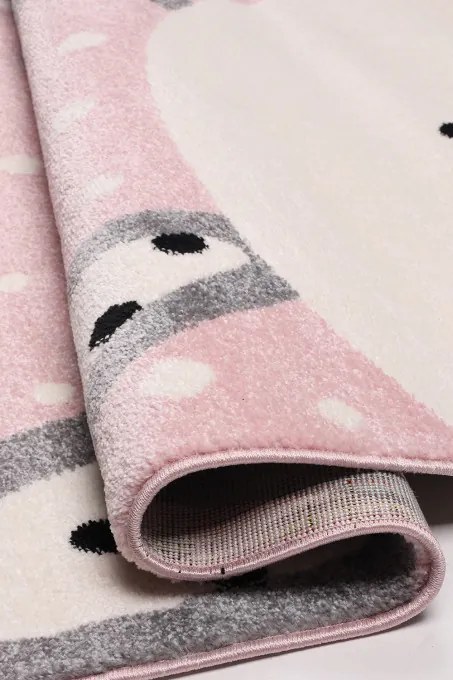 Detský koberec Kiddy D068A-SFS33 rúžový / 1050