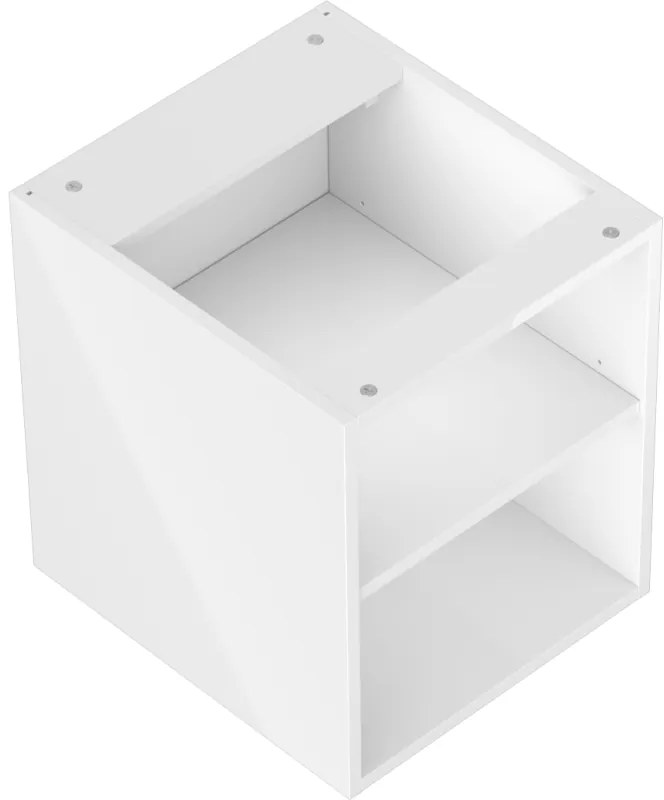 Mexen Box-A, otvorená skrinka s policou 40 cm, lesklá biela, 91AX2-0400-470-0-00