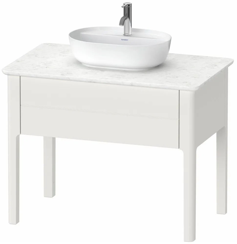 DURAVIT Luv stojaca skrinka pod umývadlo, pod dosku, 1 zásuvka, 938 x 570 x 743 mm, nordická biela matná lakovaná, LU956403939