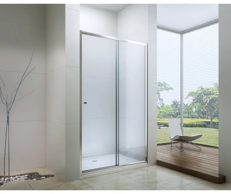 Sprchové dvere MEXEN Apia 135cm strieborné