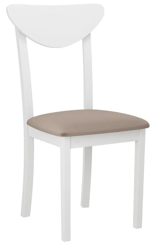 Jedálenská stolička Malzik III, Morenie: biela, Poťahové látky: Hygge D91
