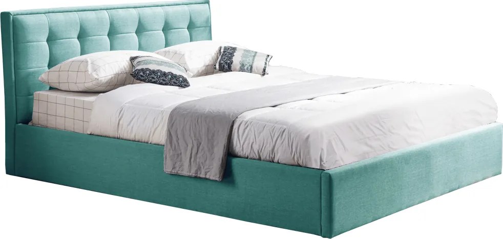 Posteľ, mentolová, 180x200, ELSIE