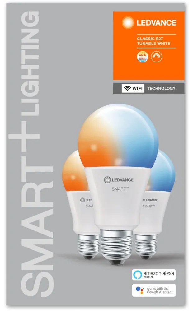 3PAK LED žiarovka E27 A75 14W 1521lm CCT LEDVANCE SMART+ WiFi Stmievateľná