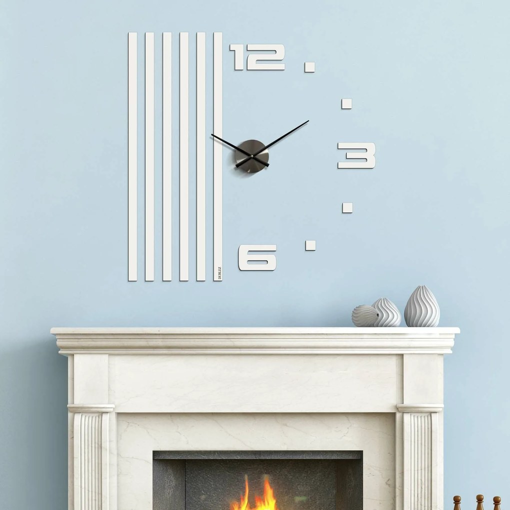 DUBLEZ | Lamelové nástenné hodiny z dreva - ONE