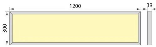 LED Prisadený panel OREGA N LINX 120 LED/50W/230V 4000K IP40