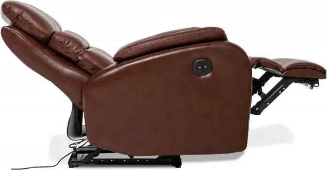 Kožené polohovacie kreslo ELEGANT 2, koňak K 2136 (RM)