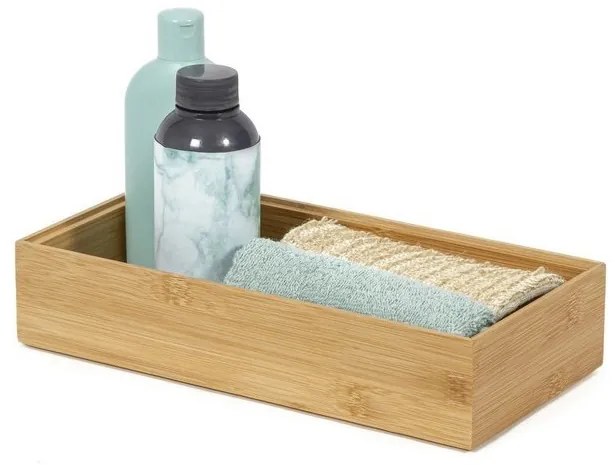 Organizér Compactor Bamboo Box, 30 x 15 x 6,35 cm, prírodné drevo
