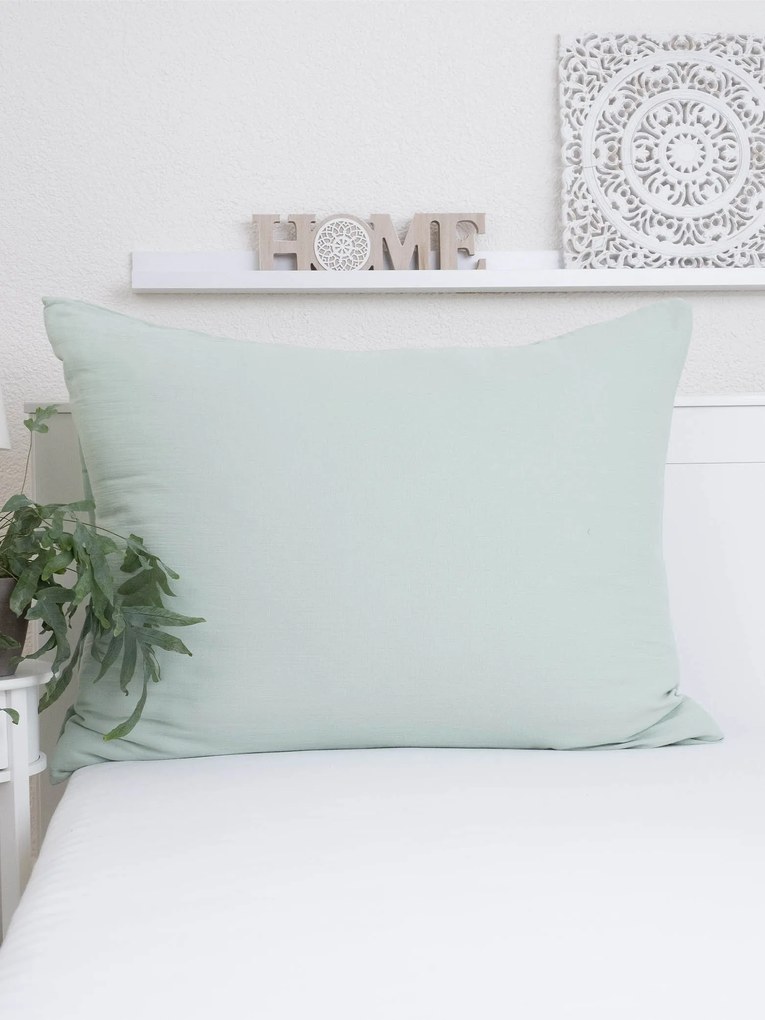 Mušelínová obliečka na vankúš 70 × 90 cm - Alexia mätová