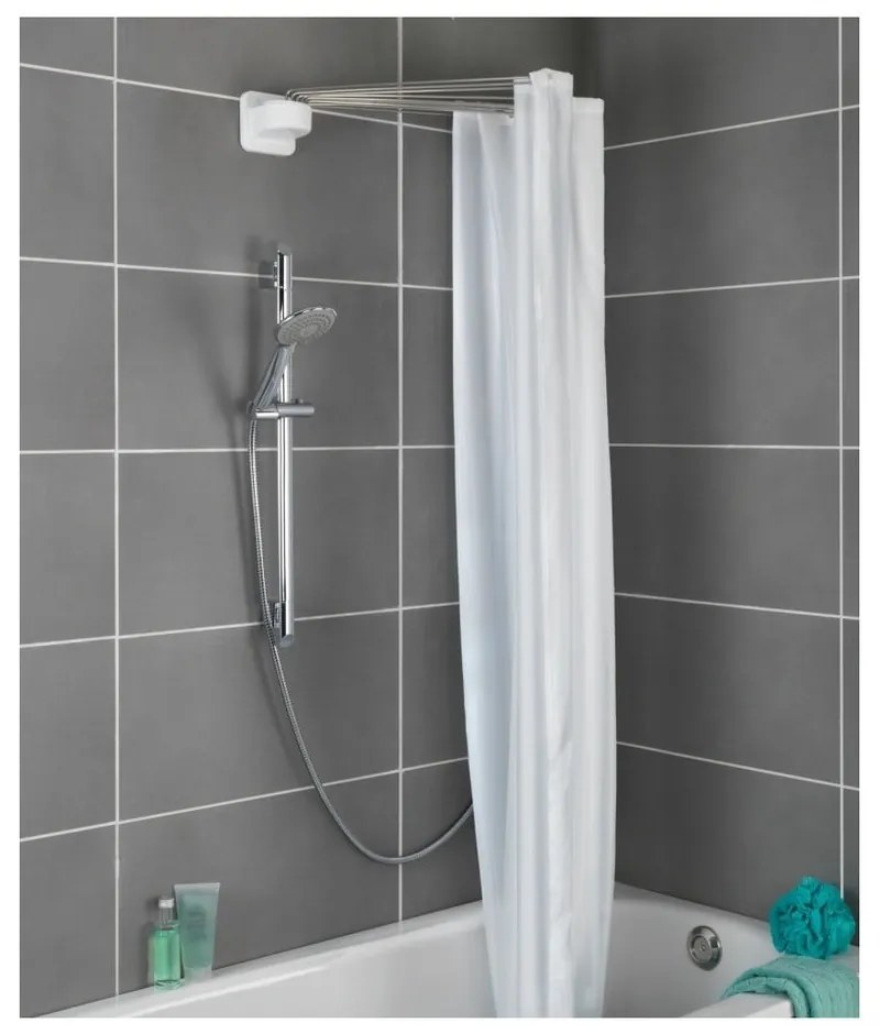 Kruhový držiak na sprchový záves Wenko Shower Umbrella