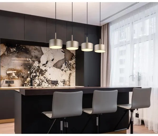 Globo 56964-4H - LED luster na lankách RAYMOND LED/40W/230V 3000K mosadz