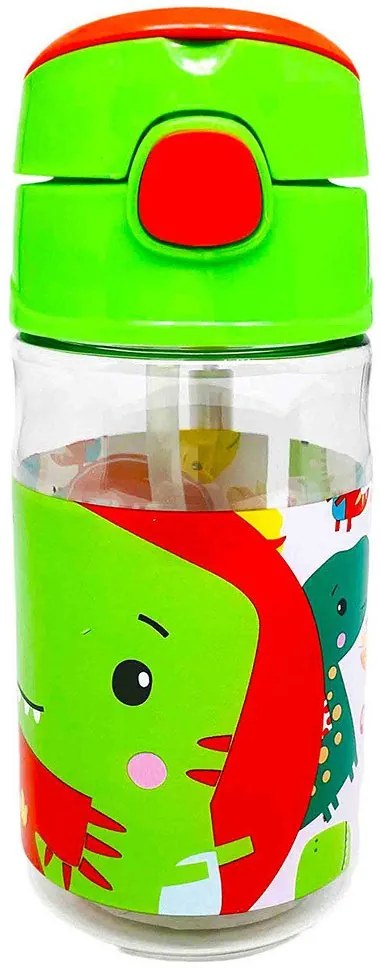 Plastová fľaša na pitie Fisher-Price s dinosaurom - 350 ml