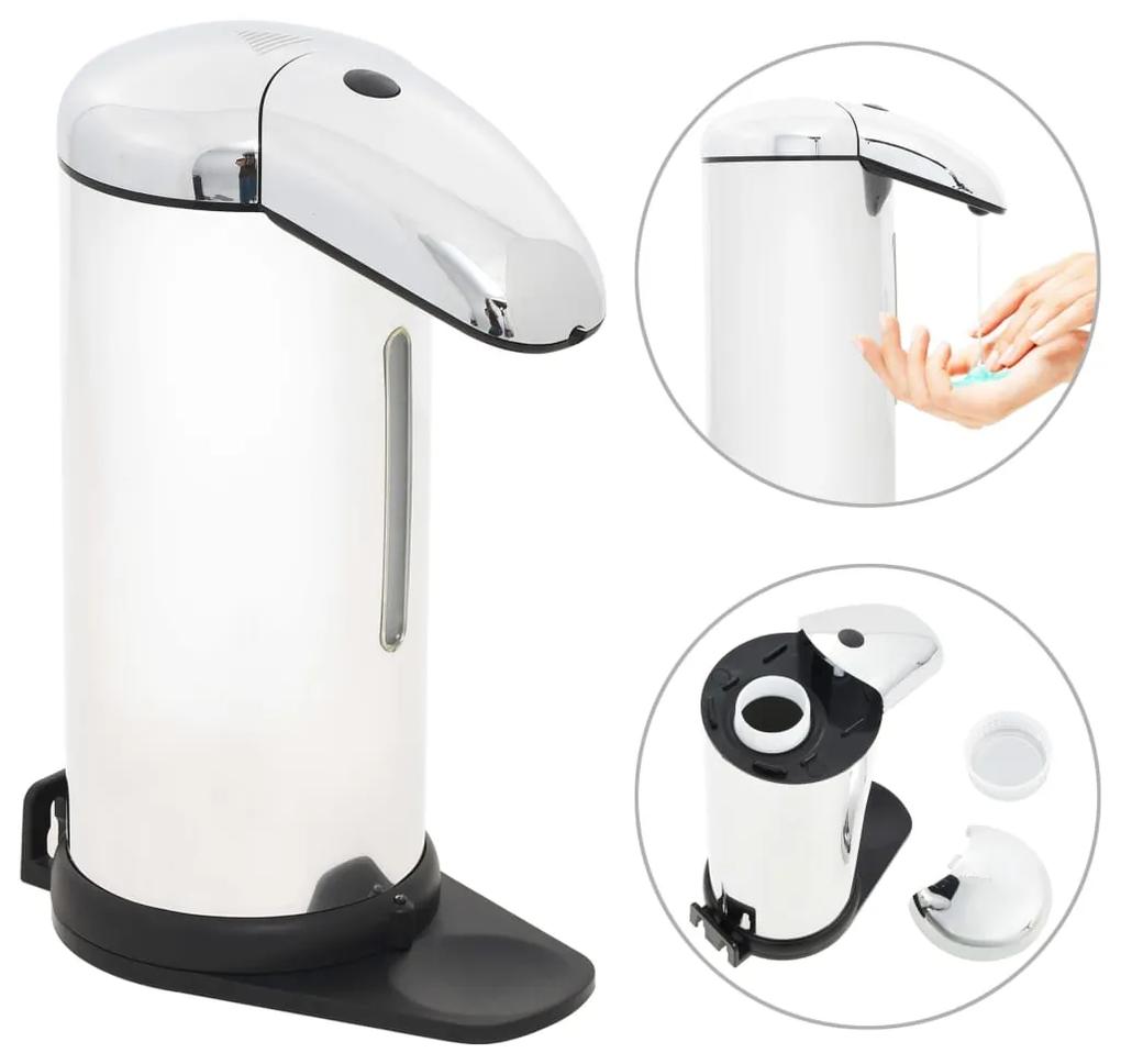 vidaXL Nástenný automatický dávkovač mydla infračervený senzor 500 ml