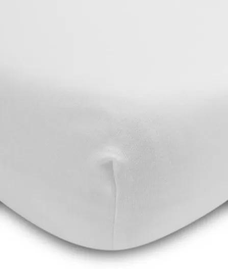 Sensillo Nepremokavá plachta do postieľky Jersey Jednofarebná Farba: Biela, Veľkosť: 140 x 70 cm