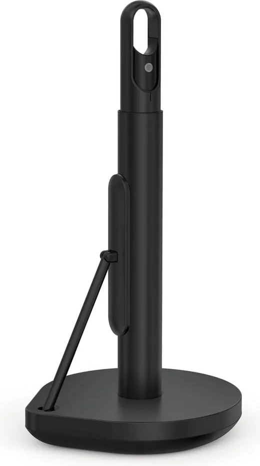 Matne čierny oceľový držiak na kuchynské utierky – simplehuman