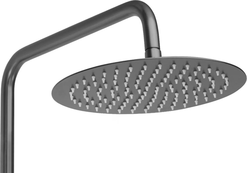 Rea Lungo, sprchová súprava s termostatickou batériou, grafitová, REA-P6386